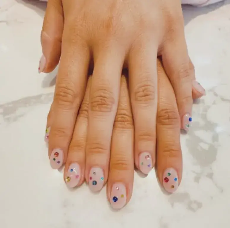 Blush Rainbow Rhinestones
