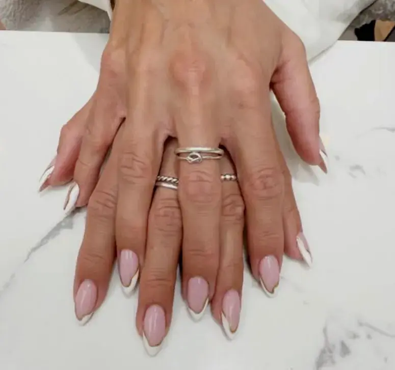 Blush White Gold French Almond