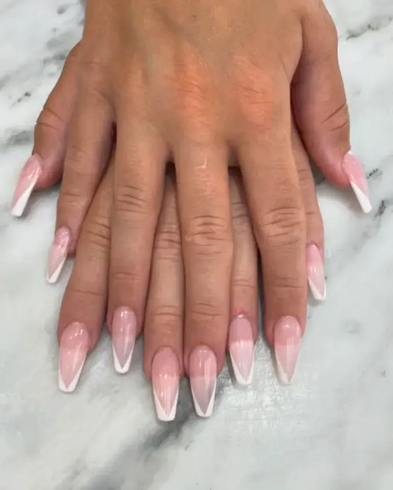 Extra Long Coffin White French