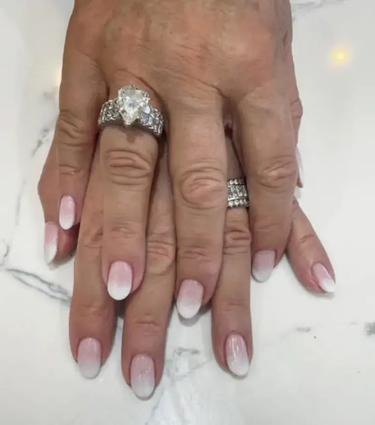 Soft White Ombre French
