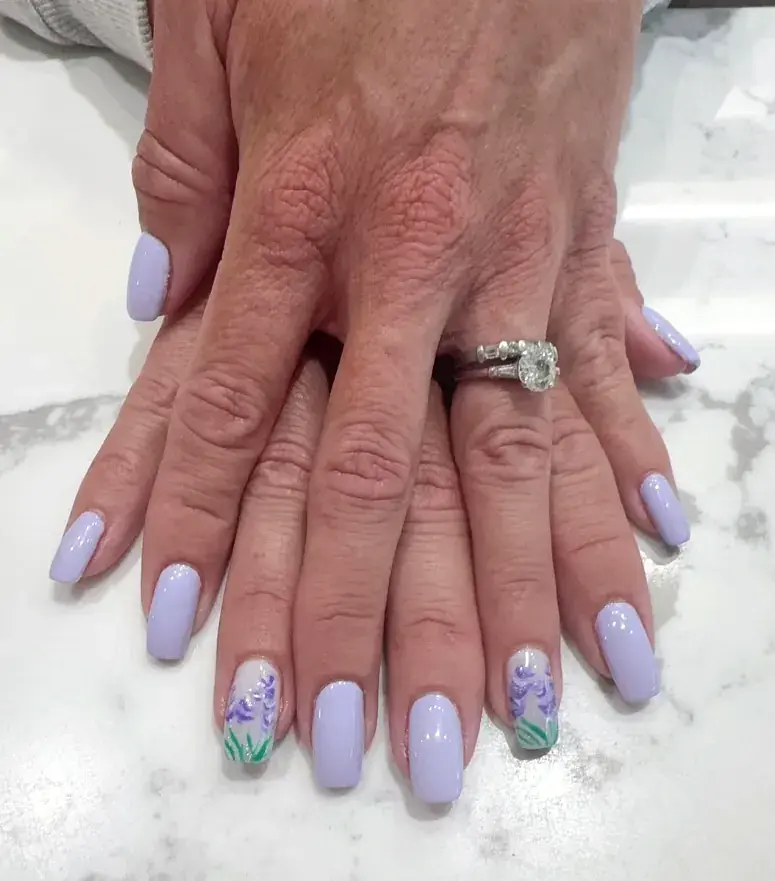 Lavender Lilac Floral Accent