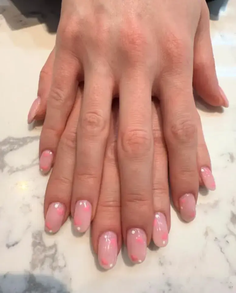 Blush Soft Hearts Dots