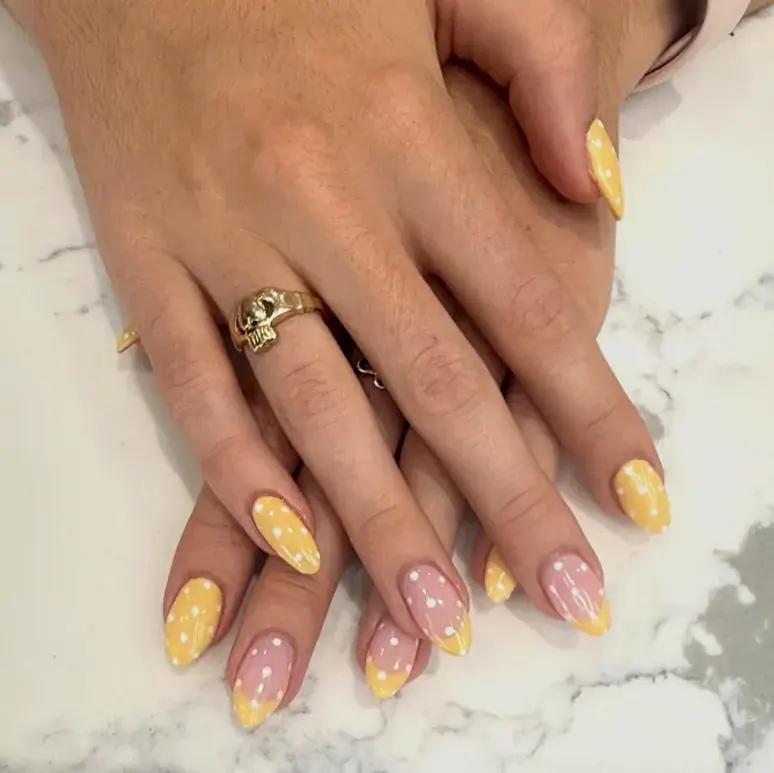 Yellow Blush Polka French
