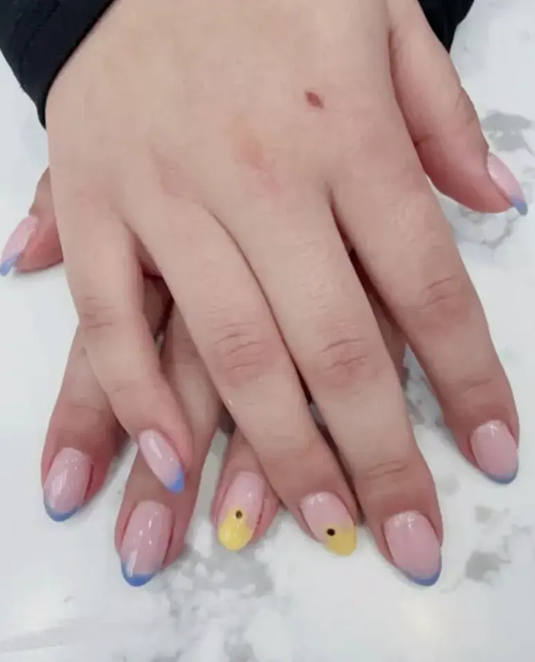 Blush Blue Chick French