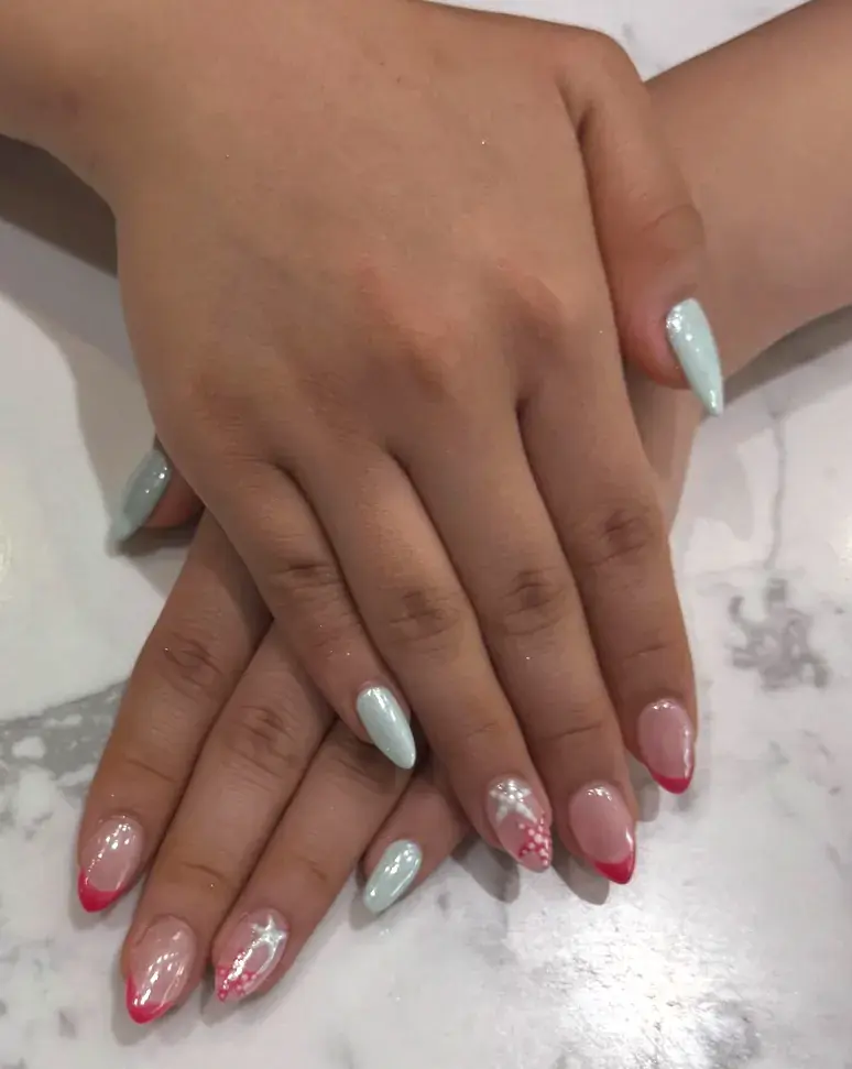 Mint Pink Starfish French