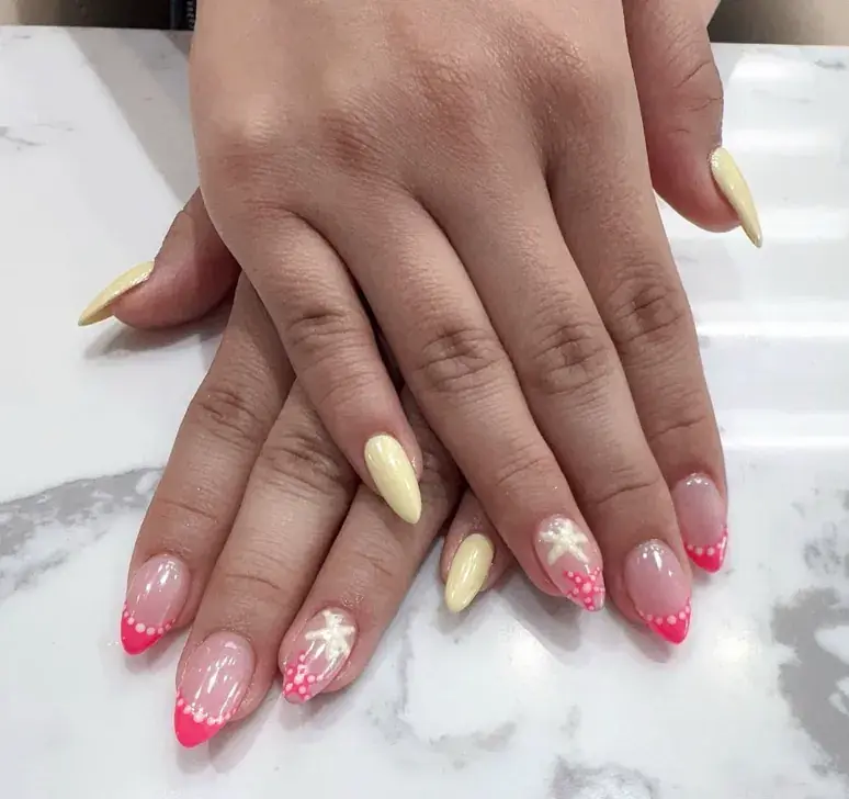 Yellow Pink Starfish Pearl